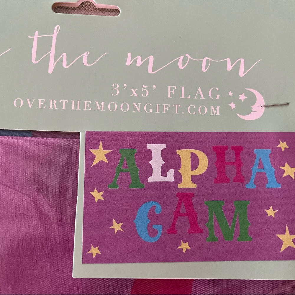 Alpha Gam Flag - Multicolor